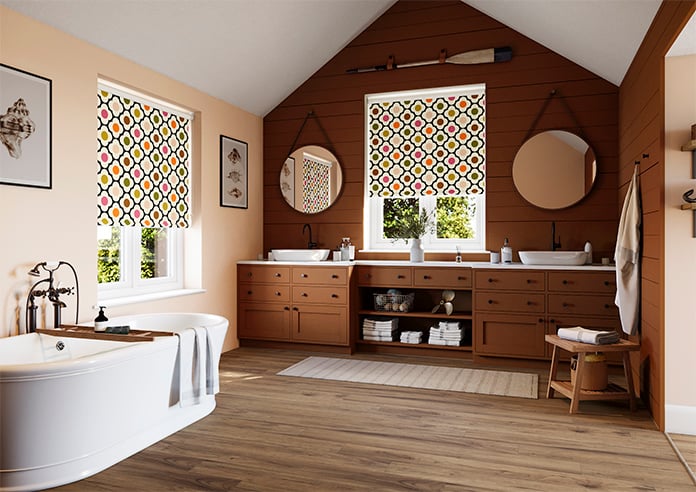 Orla Kiely Spot Flower, Red Multi - Twist&Fit Roller Blind - Image 7